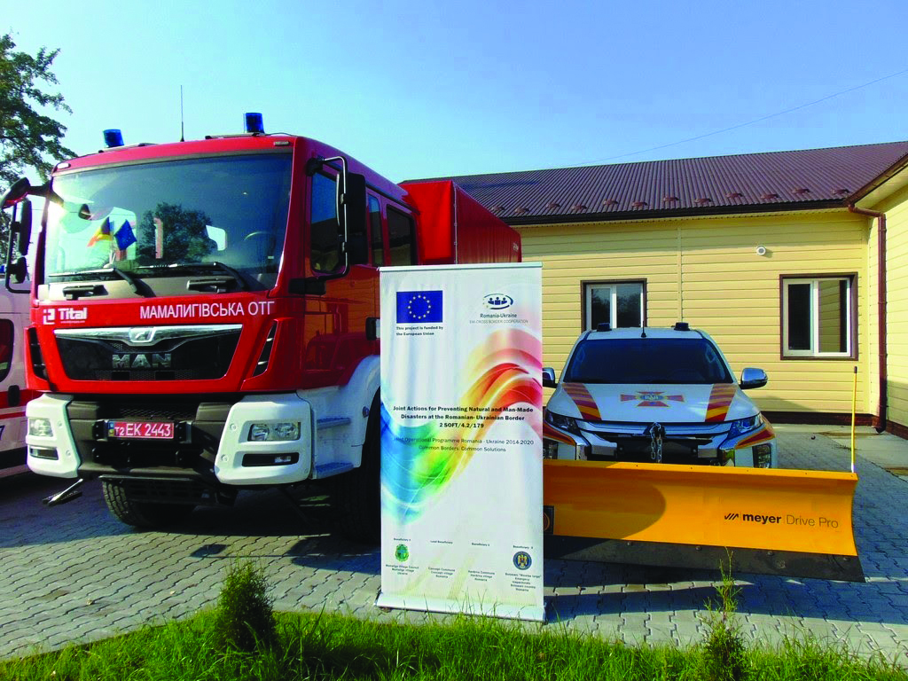 Comuna Mămăliga a finalizat proiectul transfrontalier privind prevenirea riscurilorde dezastre la granițaromâno-ucraineană